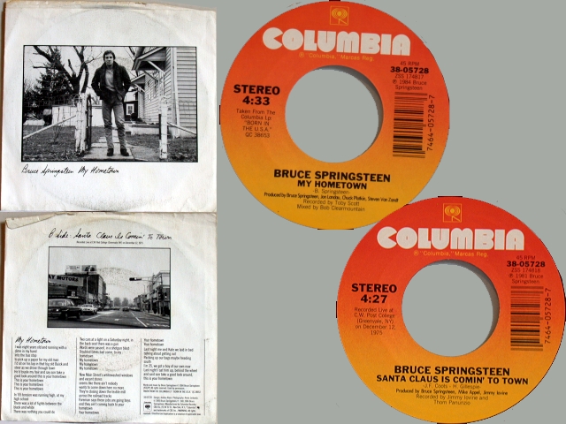 Bruce Springsteen - MY HOMETOWN / SANTA CLAUS …..